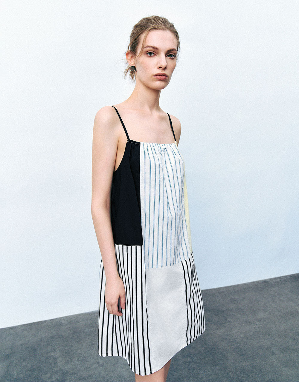 Striped Mini A-Line Dress