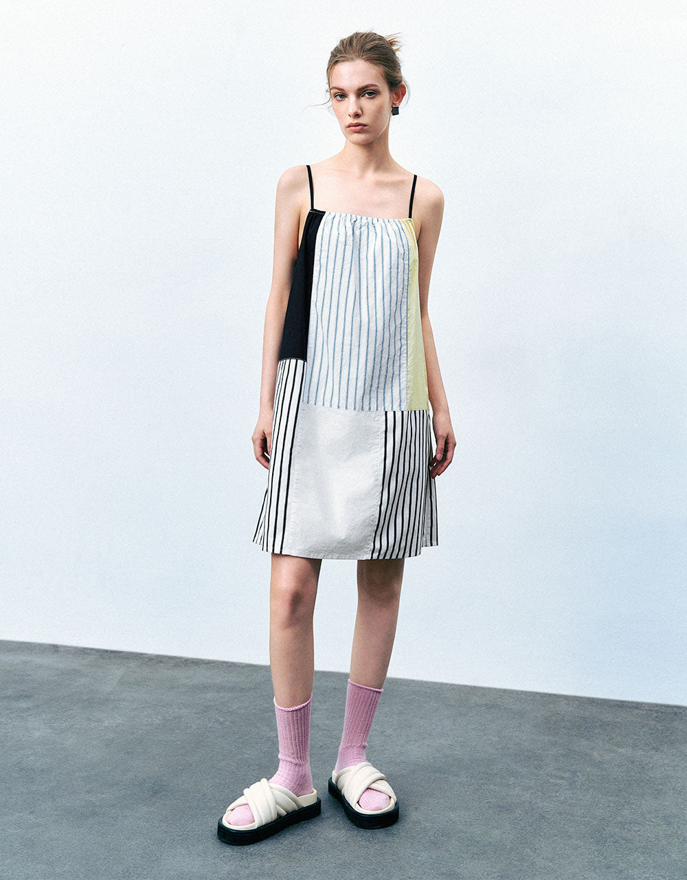 Striped Mini A-Line Dress