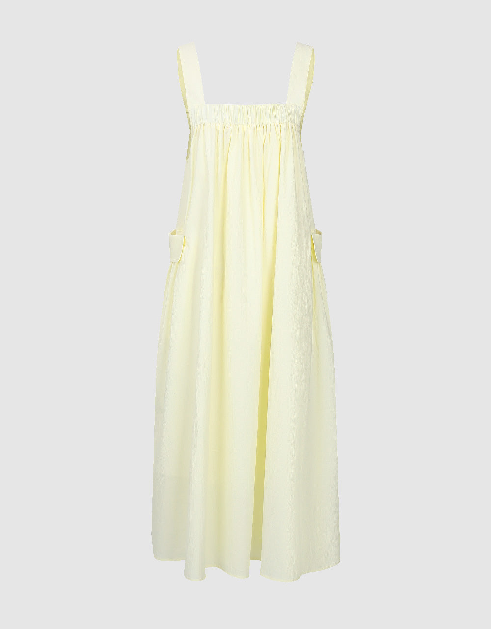 Sleeveless Square-cut Collar A-Line Dress