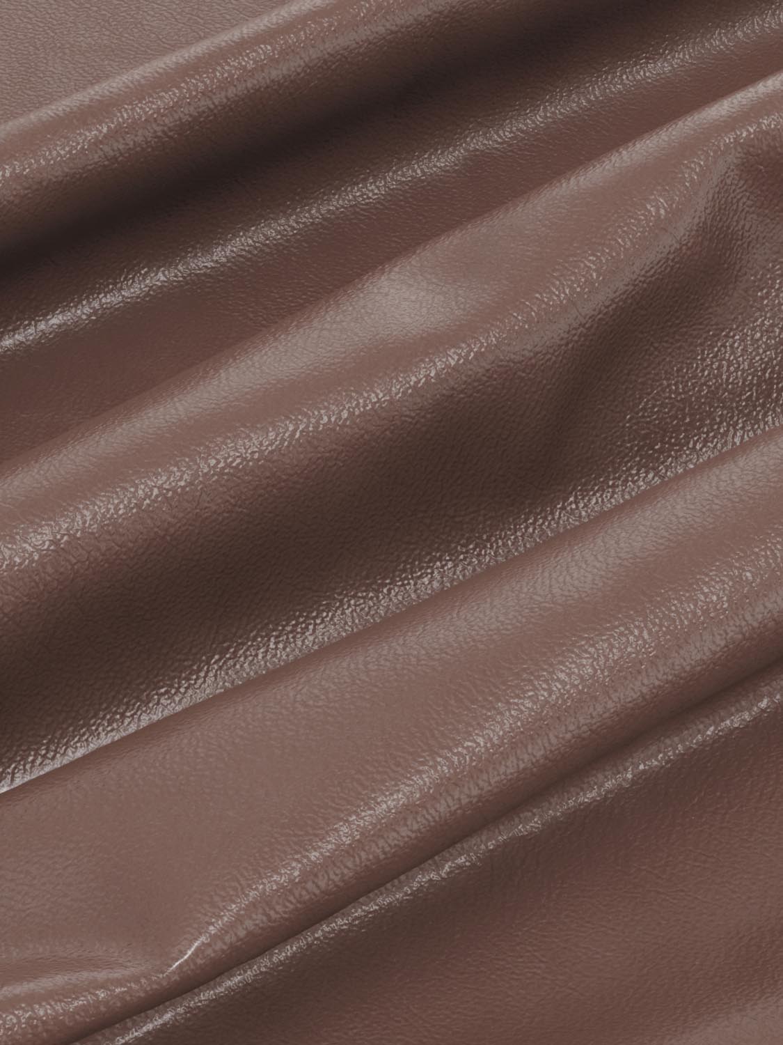 Vegan Leather A-Line Dresses