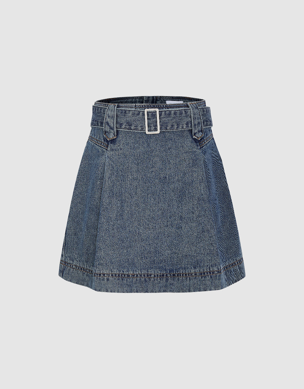 Mini A-Line Denim Skirt