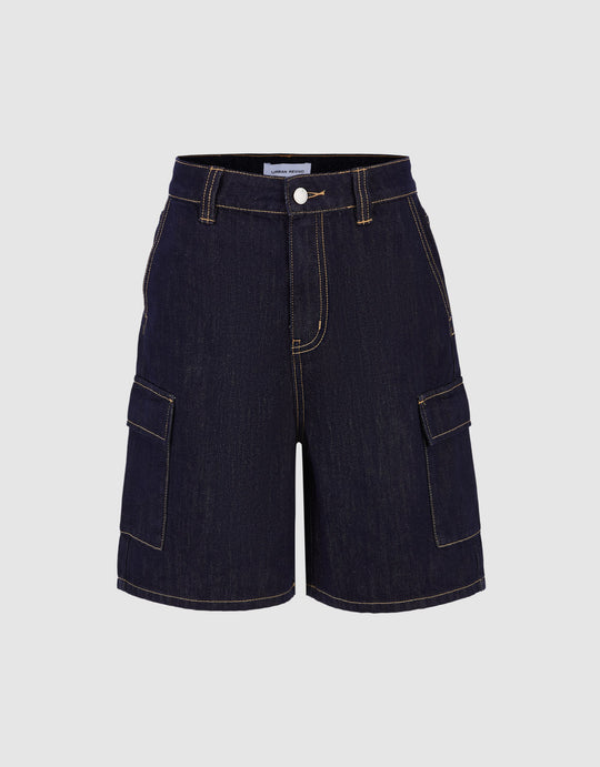 Loose Denim Shorts