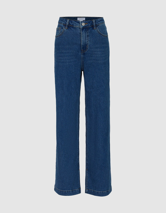 Thin Wide-Leg Jeans