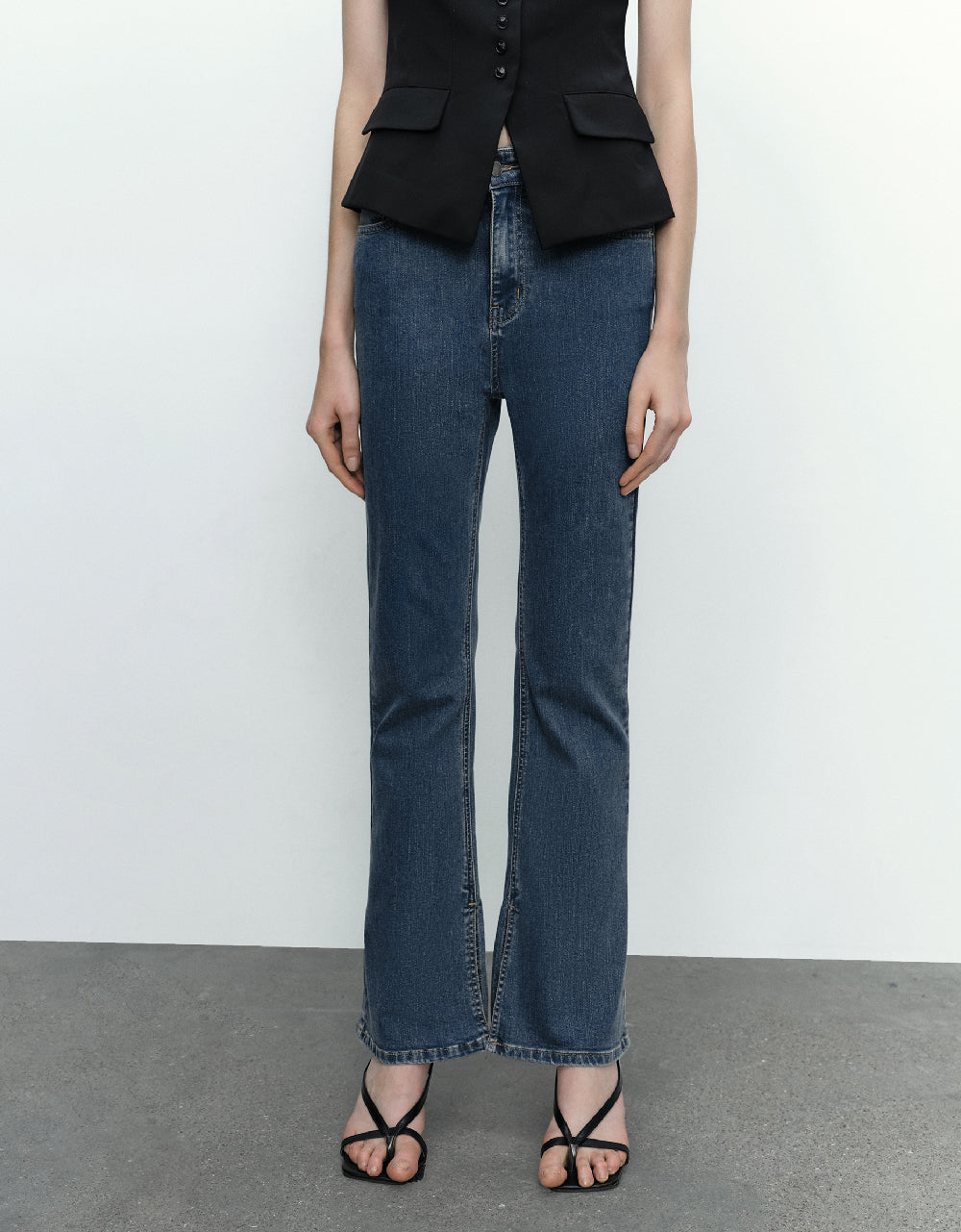 Split Hem Flare Jeans