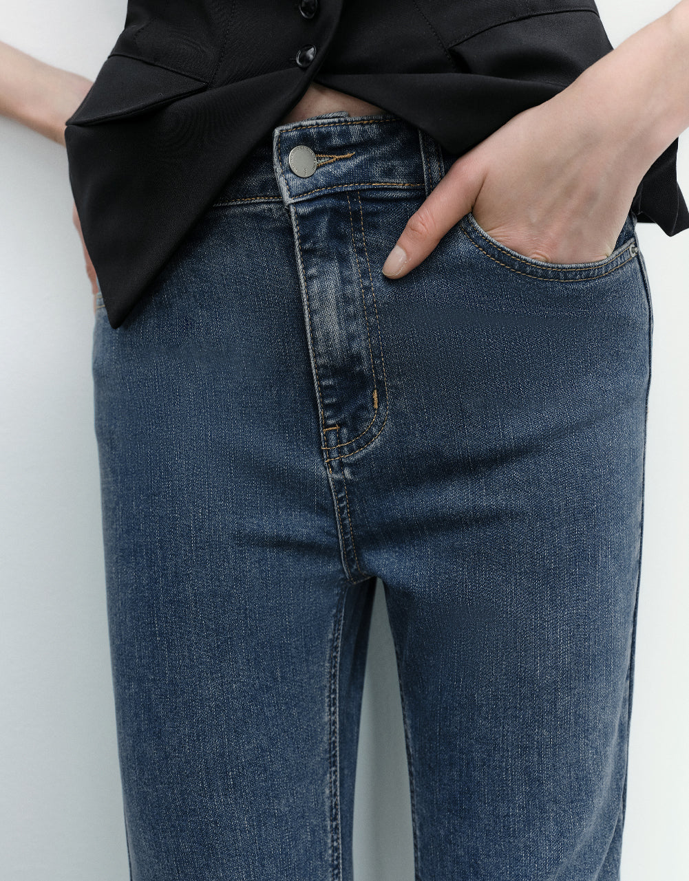 Split Hem Flare Jeans