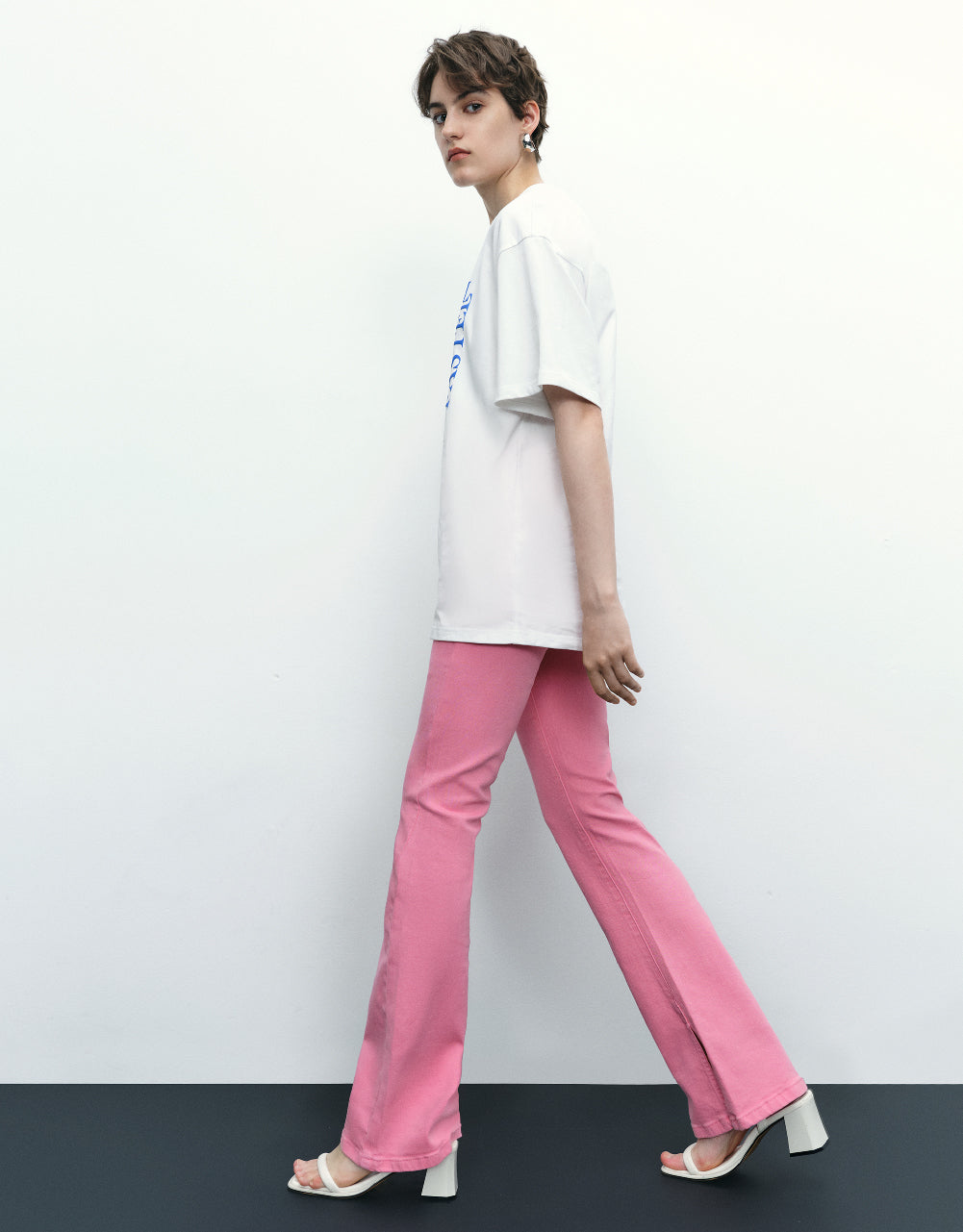 Split Hem Flare Jeans