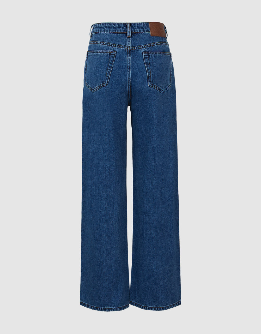 Mid-Waist Wide-Leg Jeans