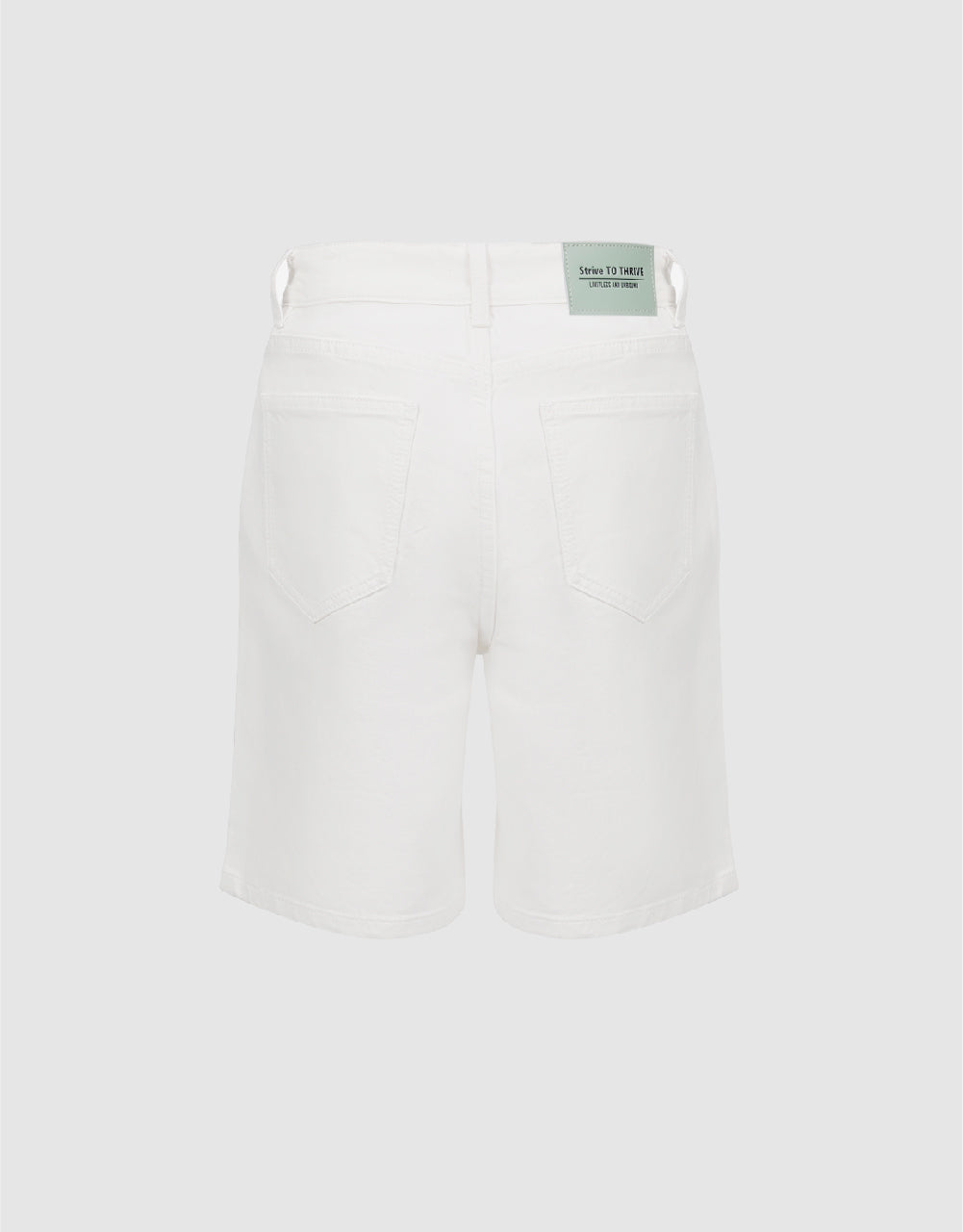 Mid-Waist Denim Shorts