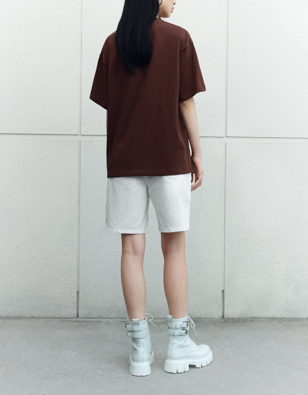 Mid-Waist Denim Shorts