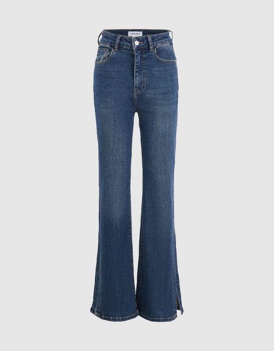 Split Hem Flare Jeans