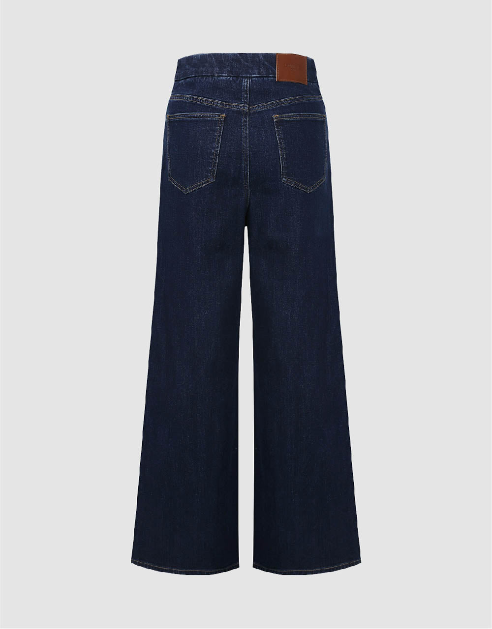 Button Décor Wide-Leg Jeans