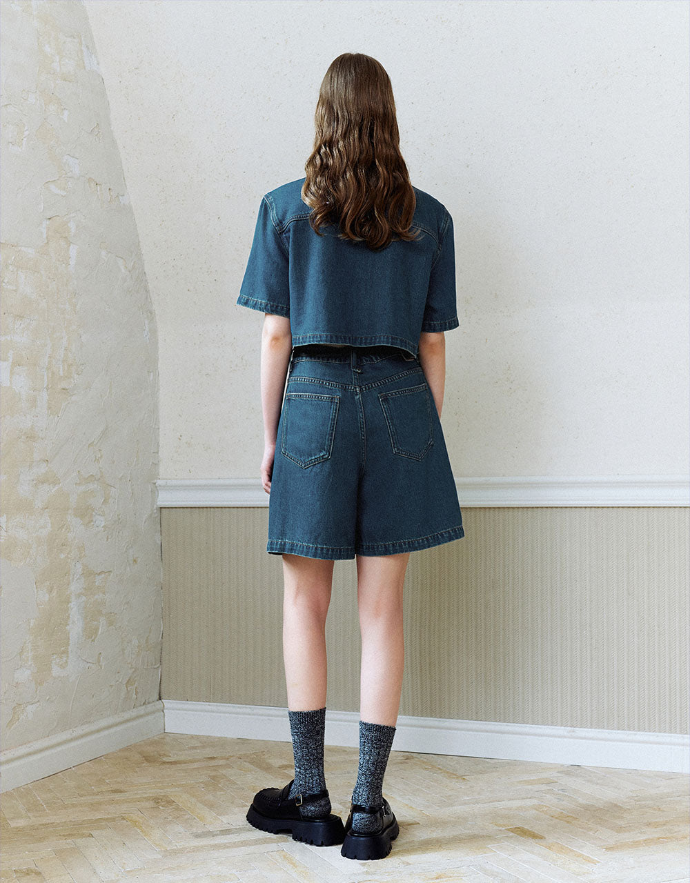 Loose Denim Shorts