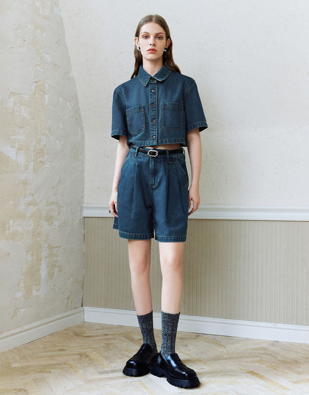 Button Up Denim Shirt