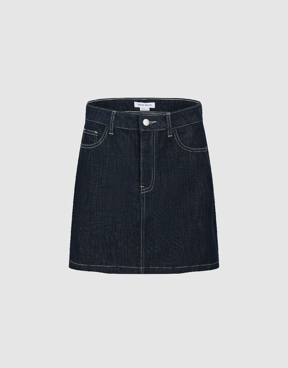 Mini Straight Denim Skirt