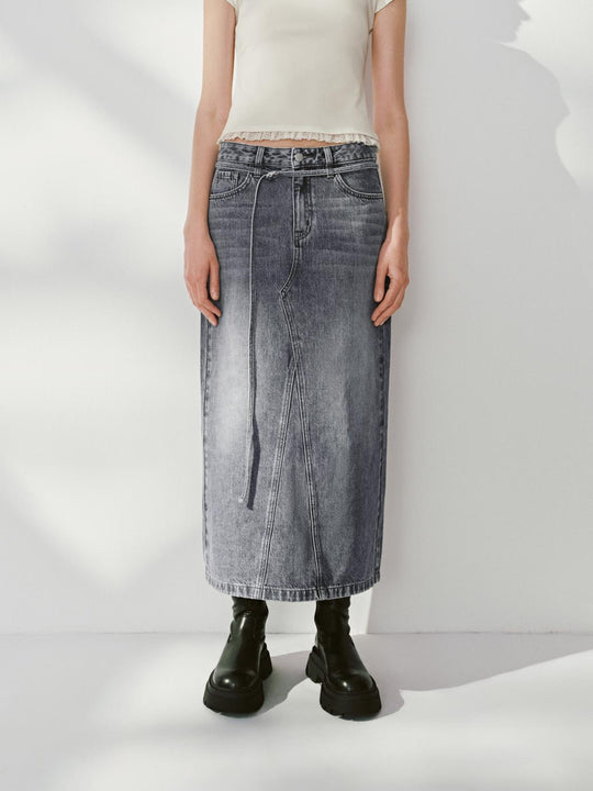 Denim Midi Skirts