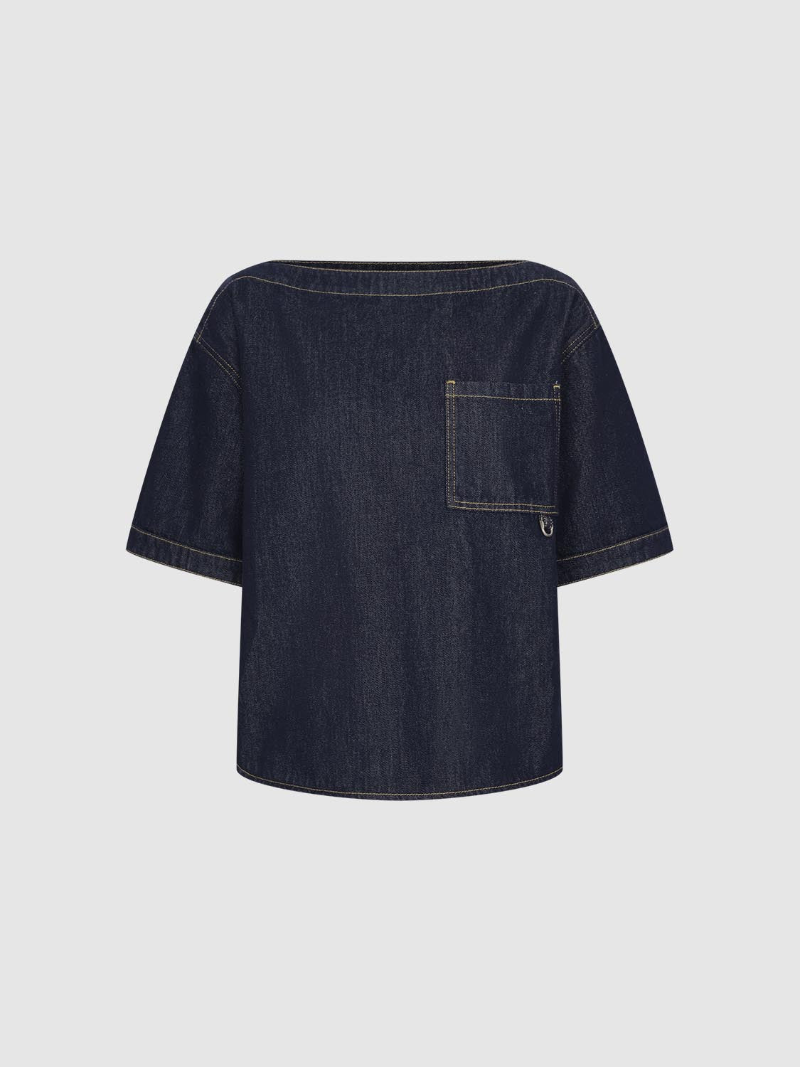 Patch Pocket Denim Shirts