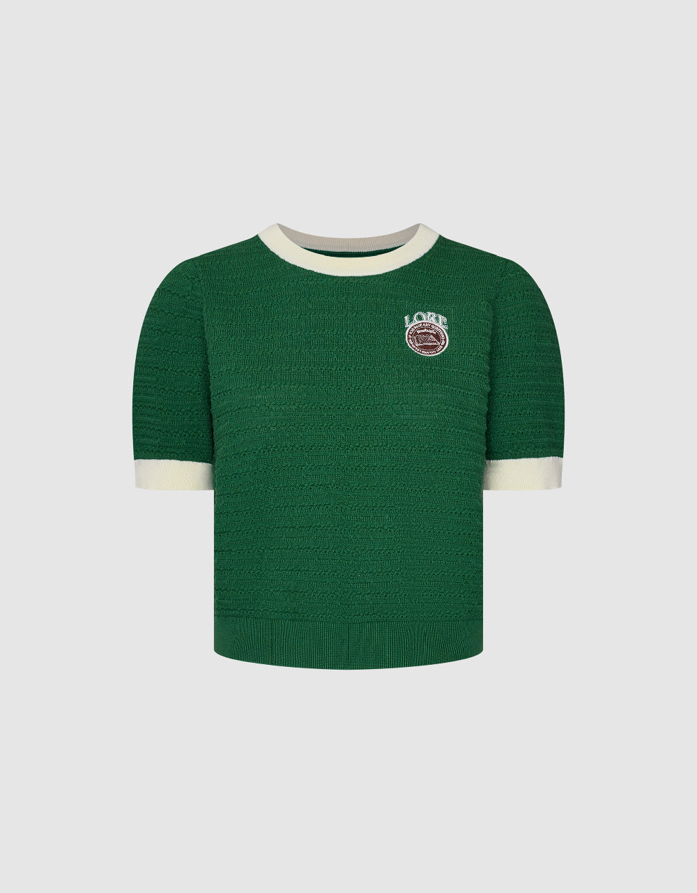 Crew Neck Knitted T-Shirt