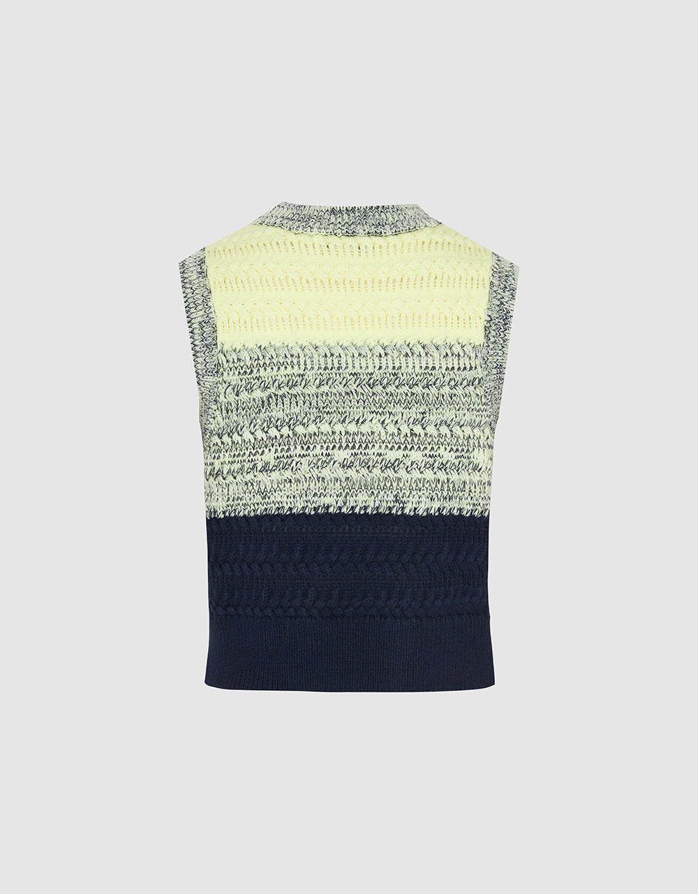 Crew Neck Knitted Tank Top