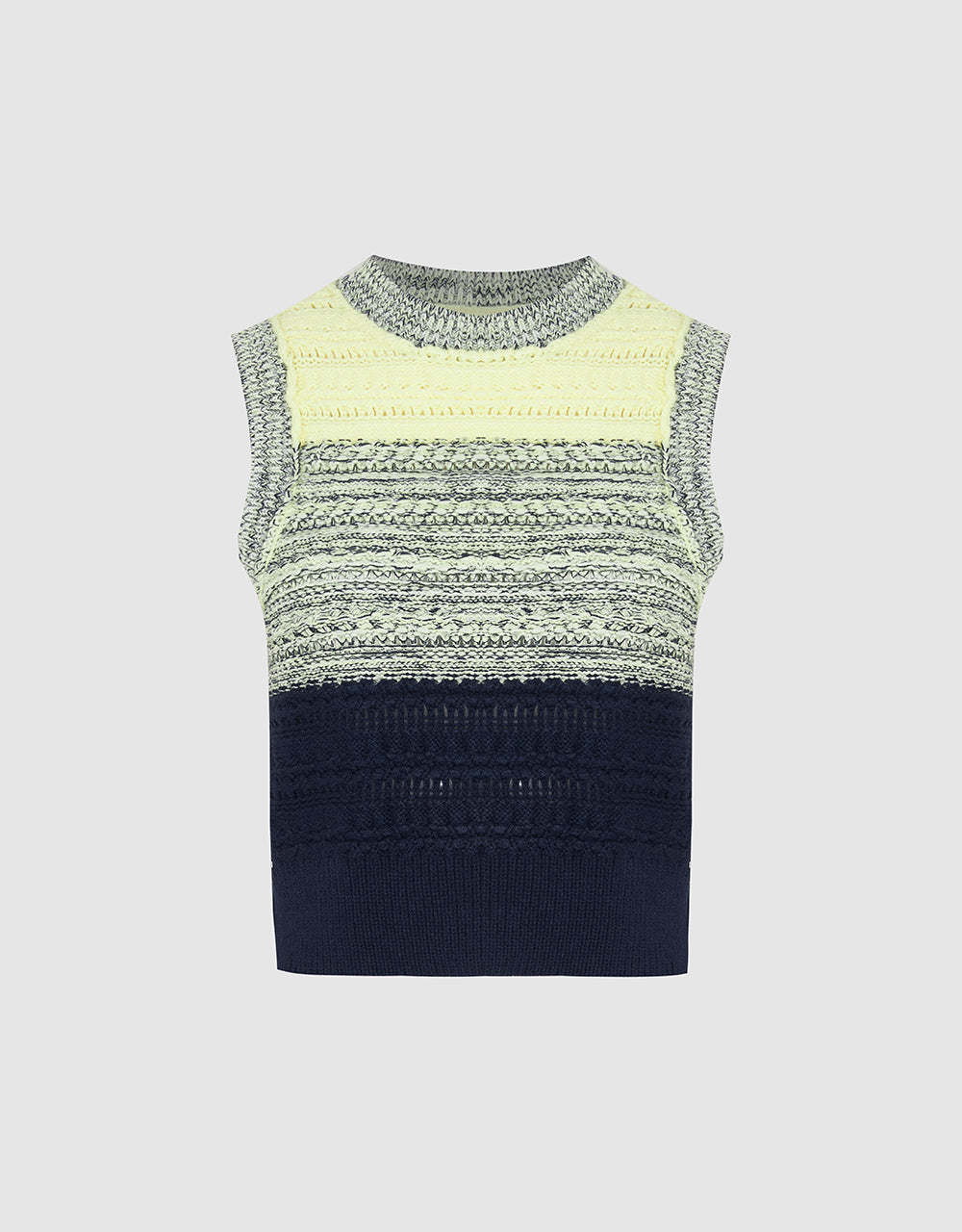 Crew Neck Knitted Tank Top