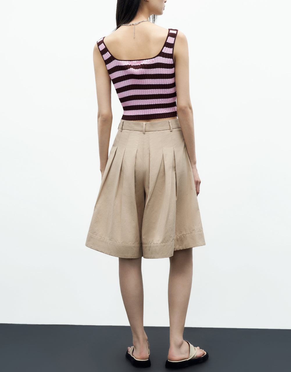 Striped Knitted Tank Top
