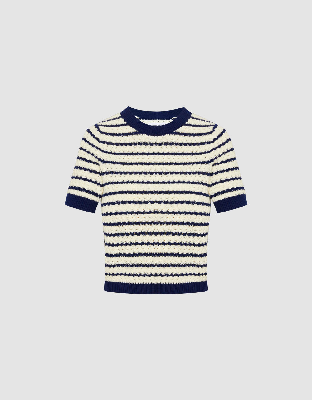 Crew Neck Knitted T-Shirt