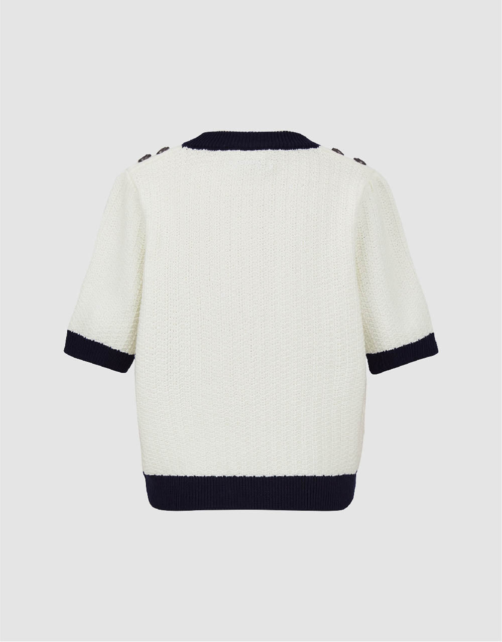 Crew Neck Knitted T-Shirt