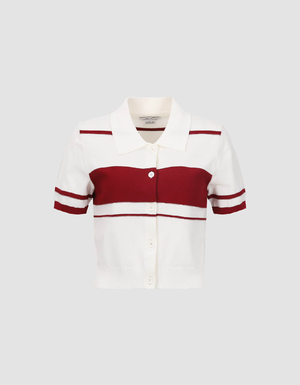 Two Toned Knitted Polo T-Shirt
