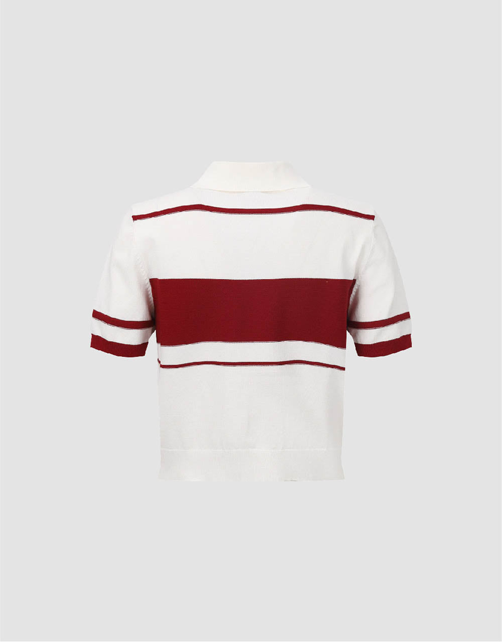 Two Toned Knitted Polo T-Shirt