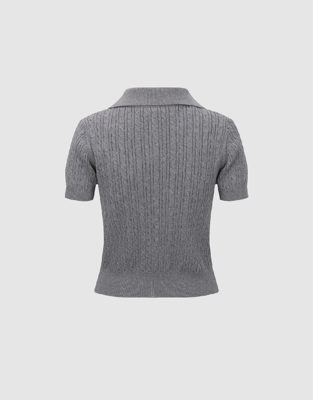 Standard Sleeve Polo Knitted T-Shirt