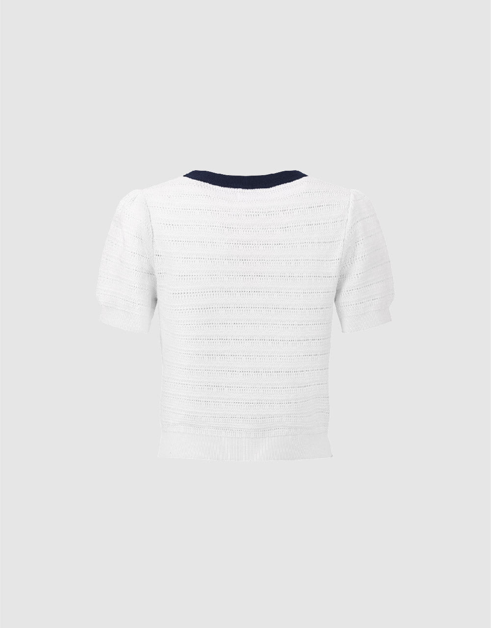 Crew Neck Knitted T-Shirt
