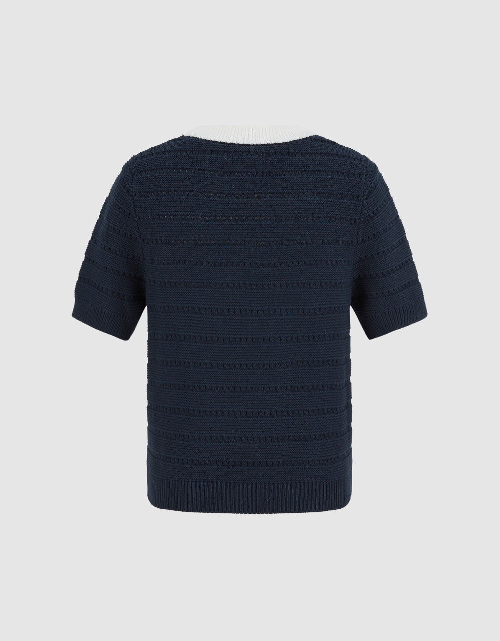 Crew Neck Knitted T-Shirt