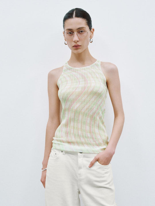 Knitted Sleeveless T-Shirts