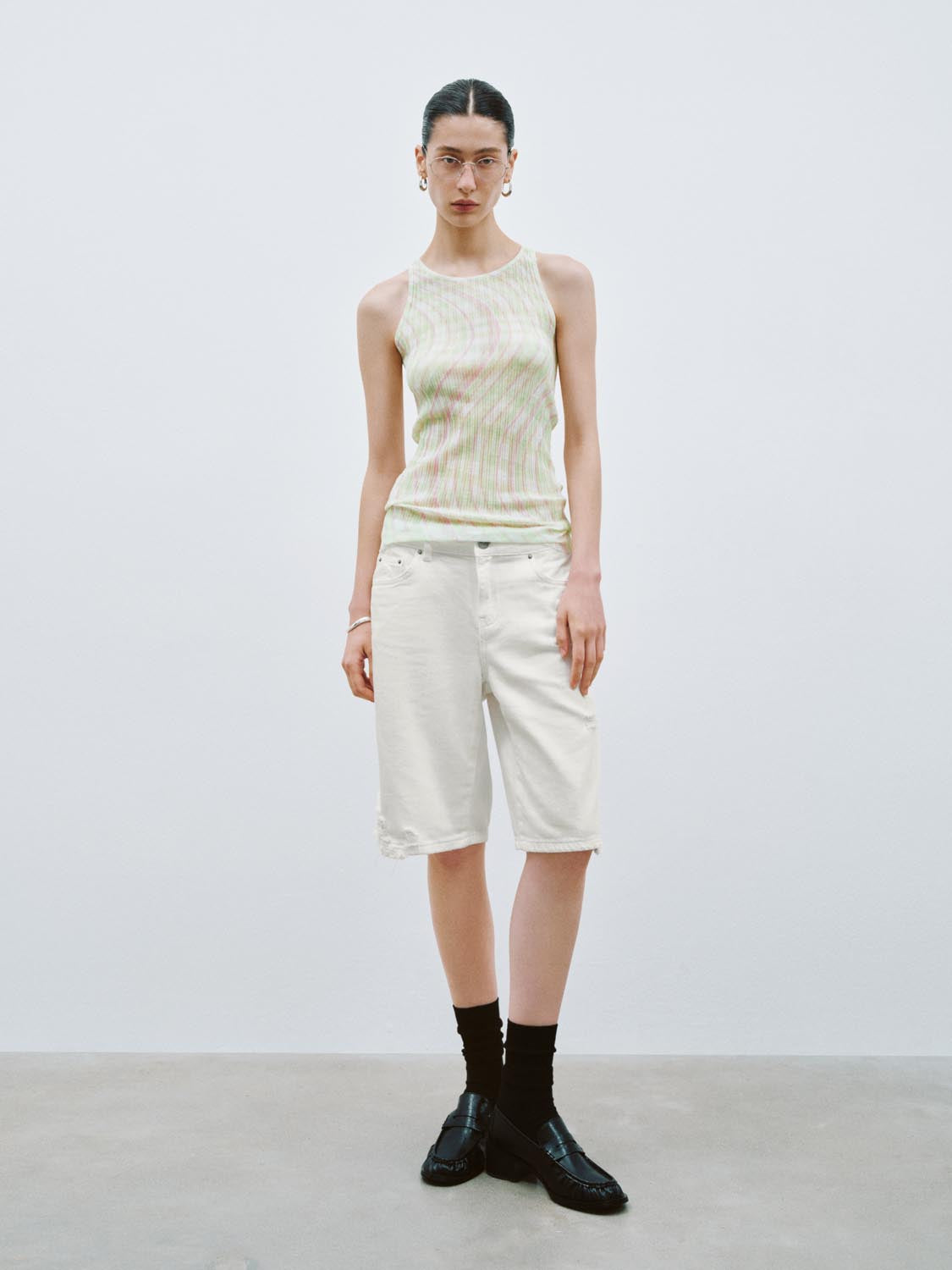Knitted Sleeveless T-Shirts