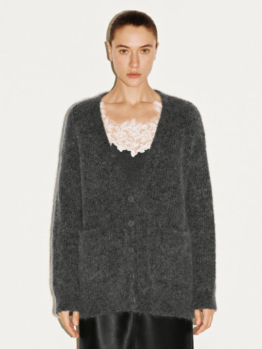 2 In 1 Laced Knitted Cardigans