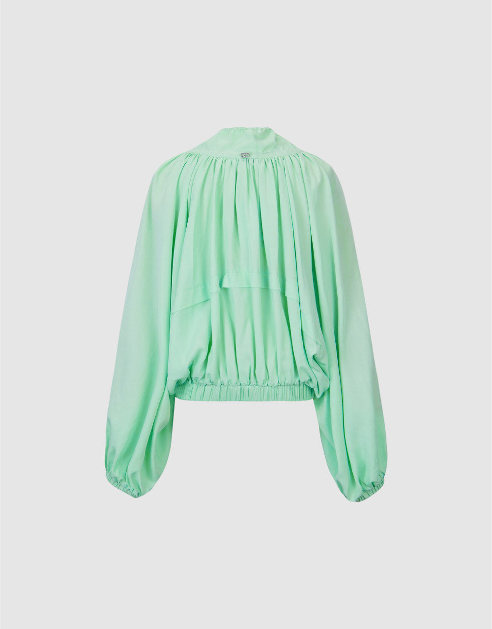 Zipper Front Balloon Jacket