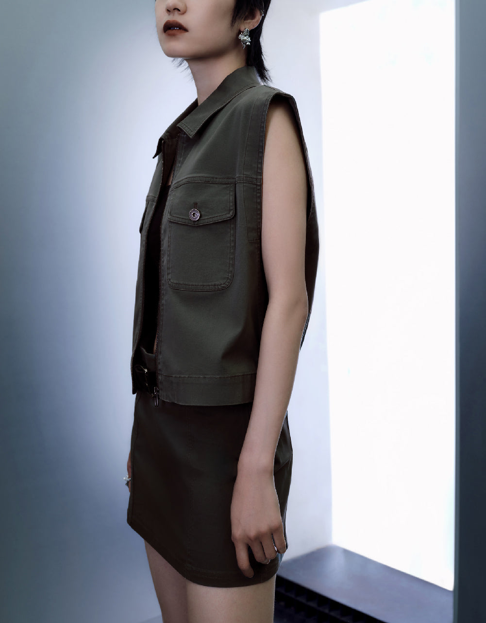Zipper Front Vest
