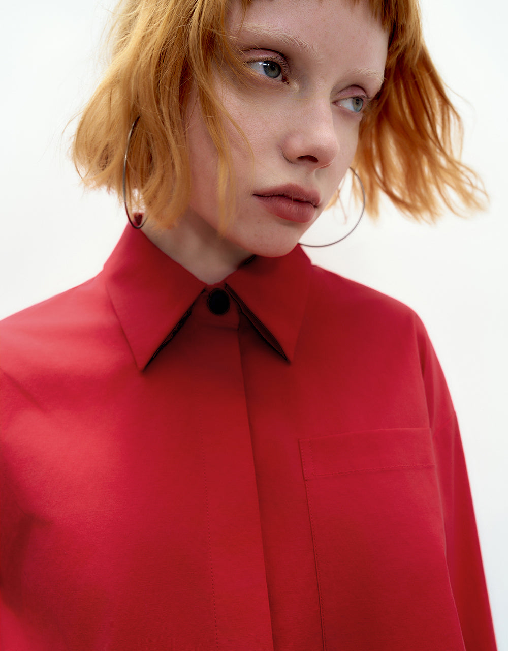 Cropped Straight Shirt