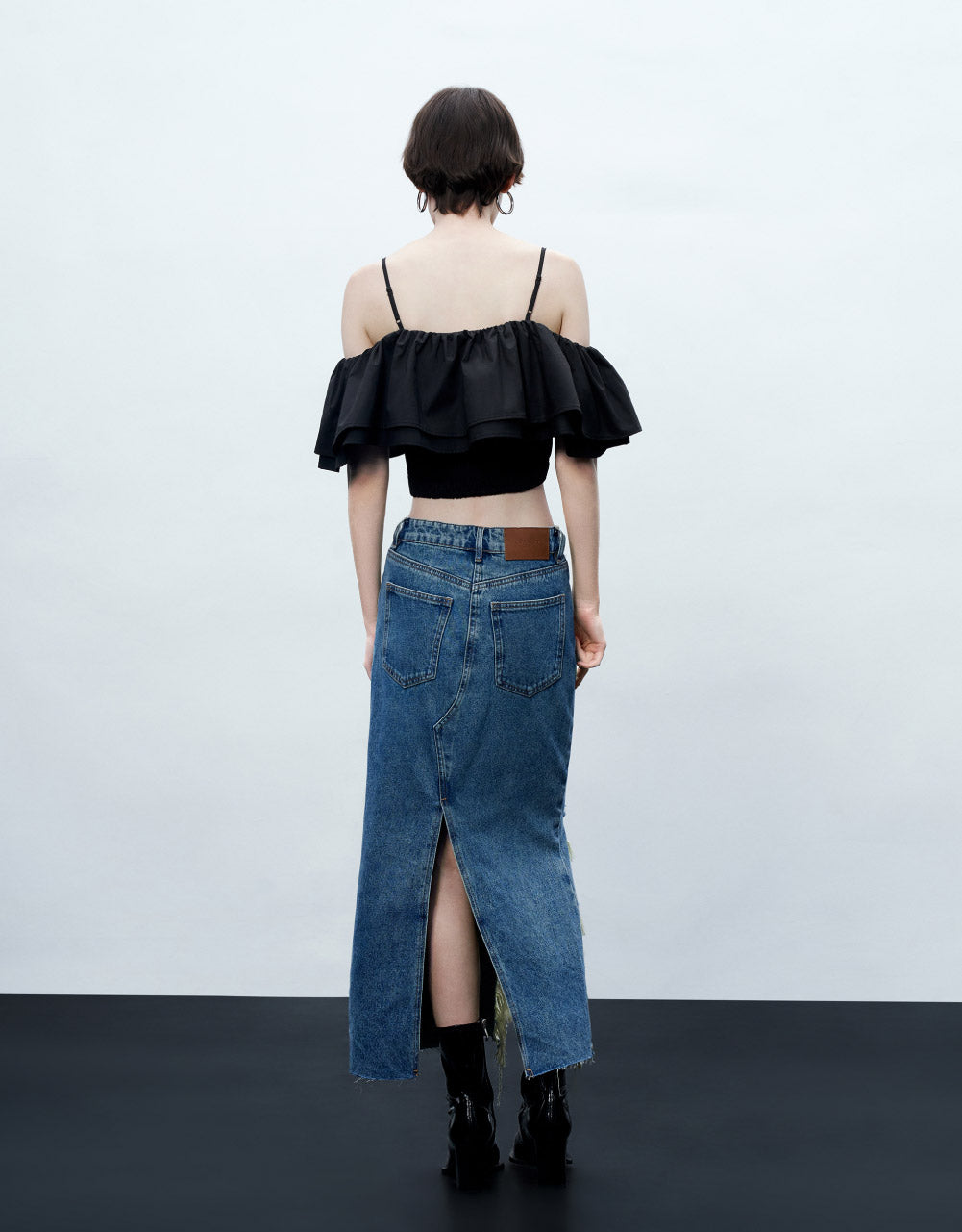 Off-Shoulder Ruffle Cami Top