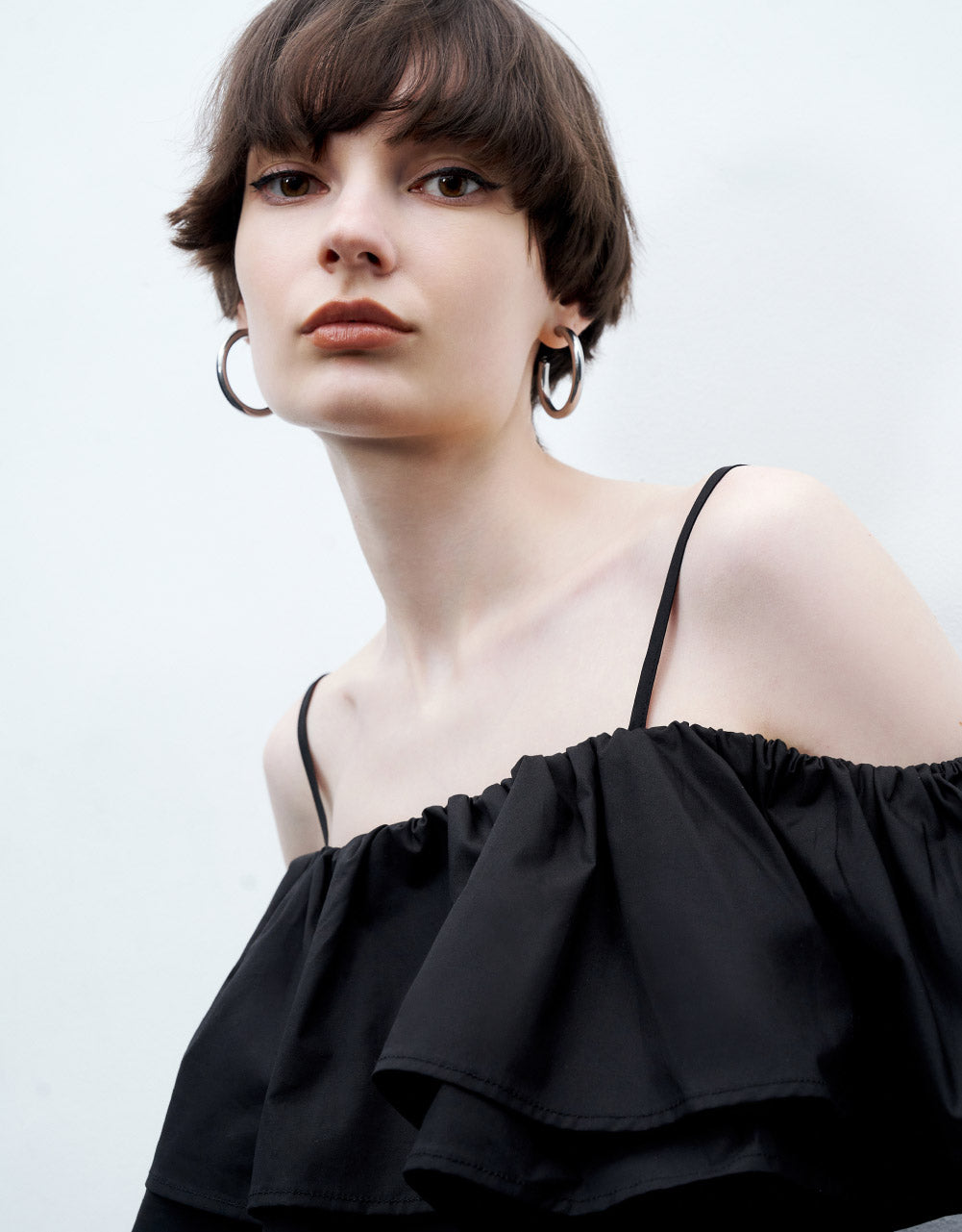 Off-Shoulder Ruffle Cami Top