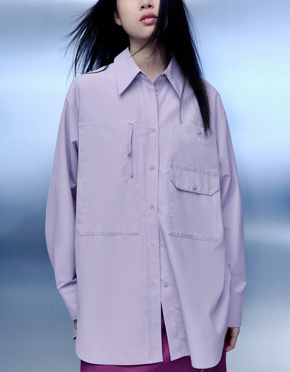 Button Up Straight Shirt