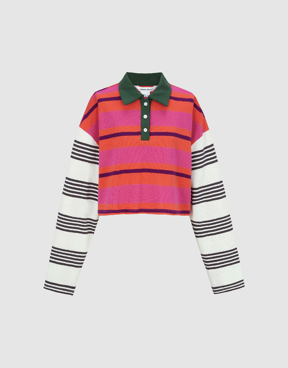Striped Loose Polo T-Shirt