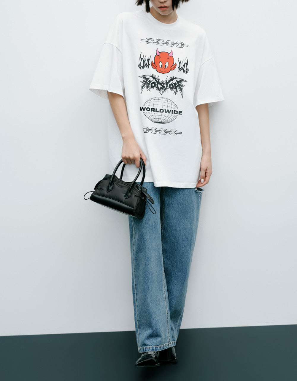 Hot Stuff Printed Crew Neck T-Shirt