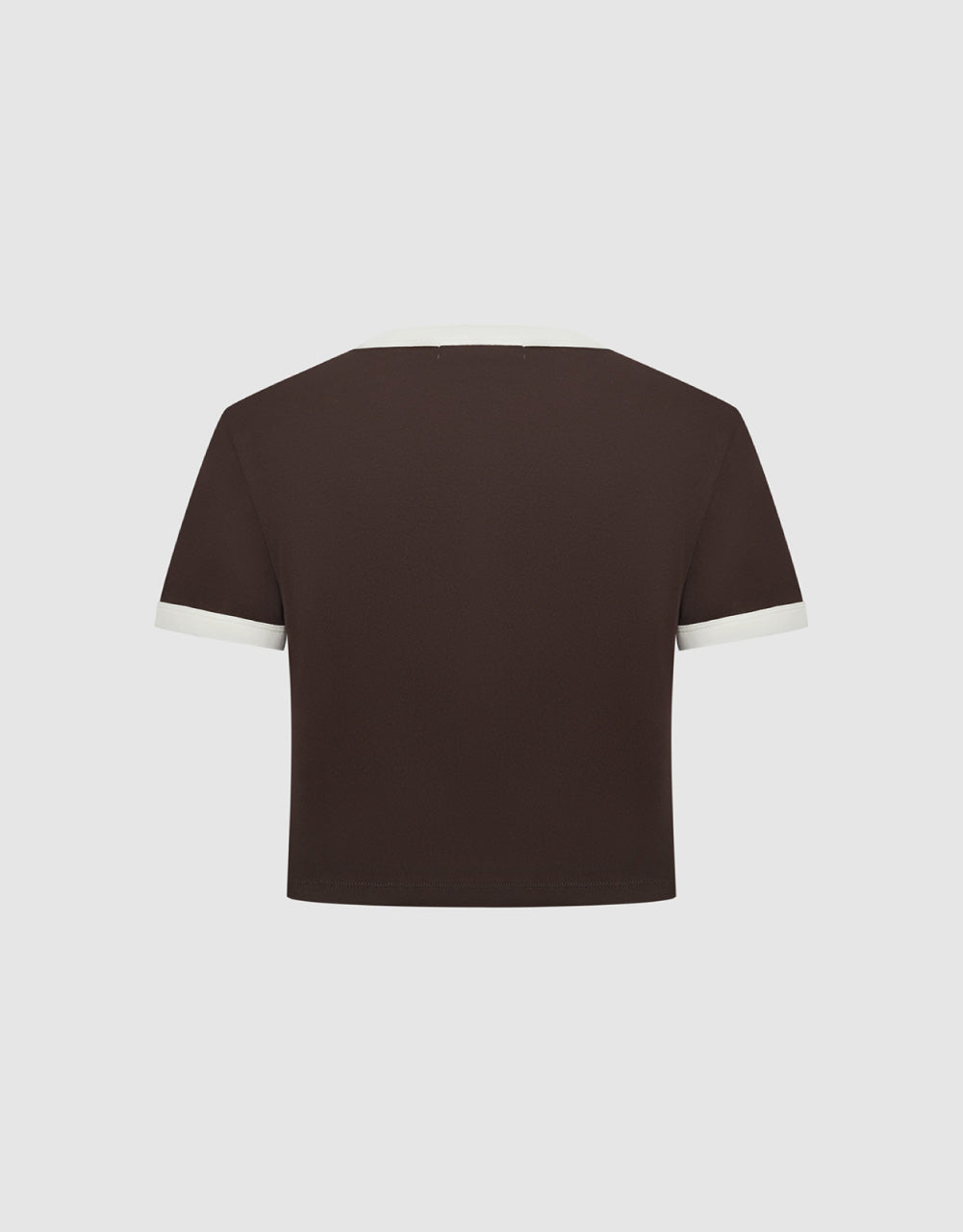 Printed Crew Neck Skinny T-Shirt