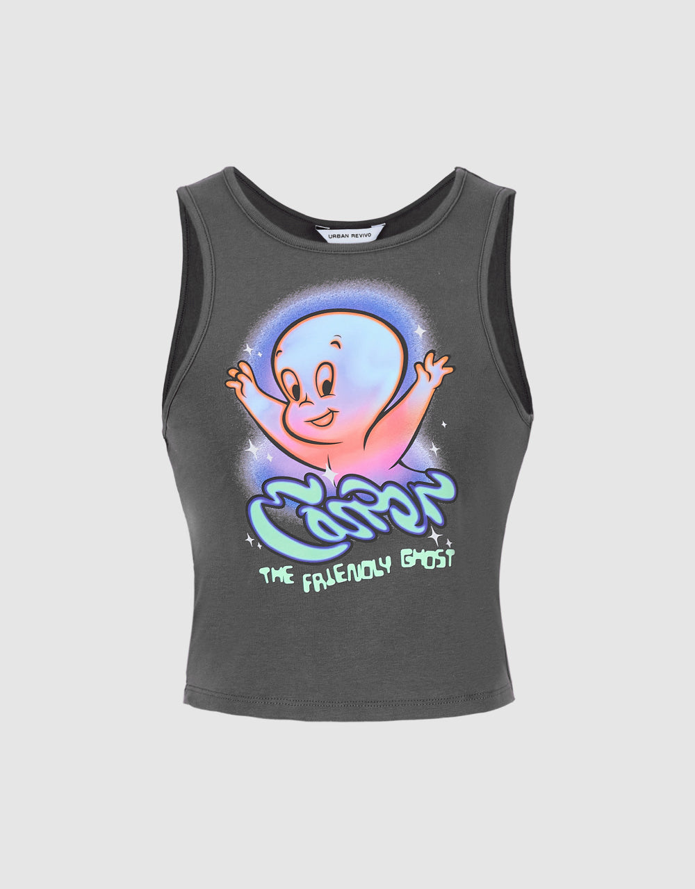 Printed Crop Tank Top