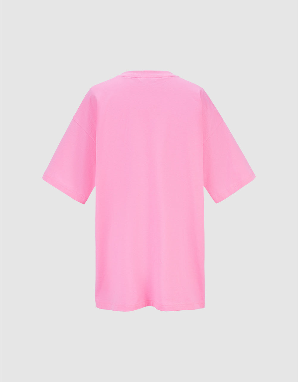 Crew Neck Loose T-Shirt With Necklace