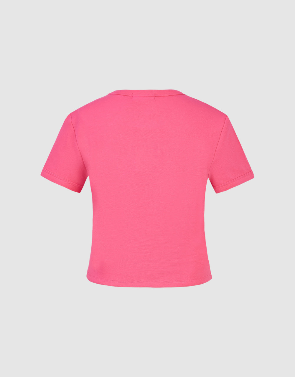 Cartoon Embossed Skinny T-Shirt
