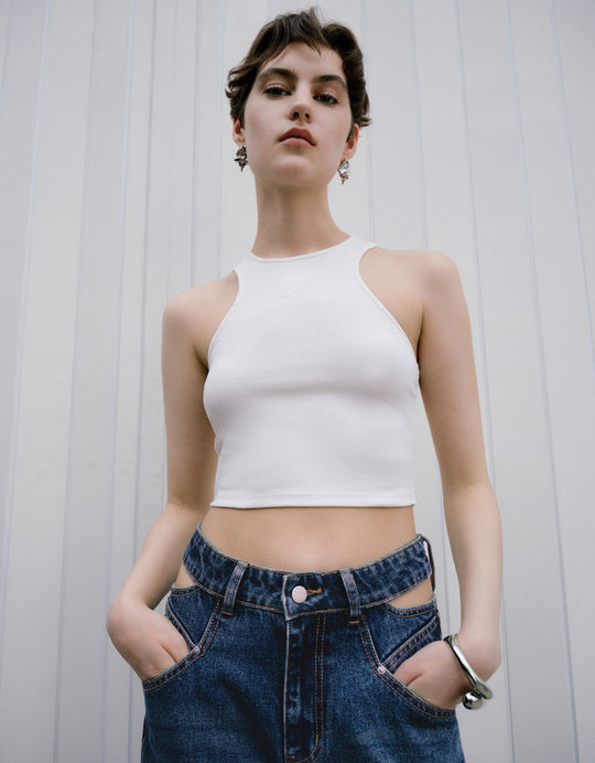 Crew Neck Short Tank Top