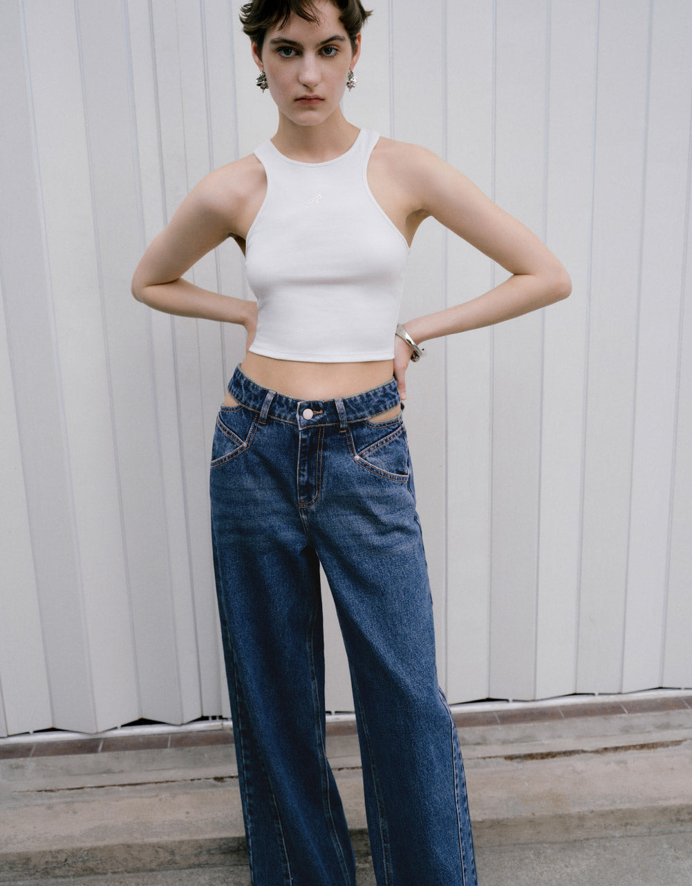 Crew Neck Short Tank Top