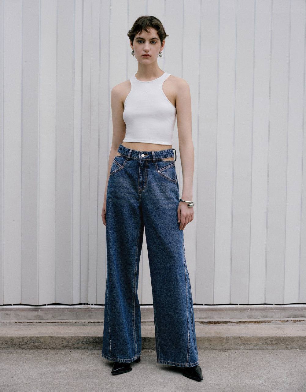 Crew Neck Short Tank Top