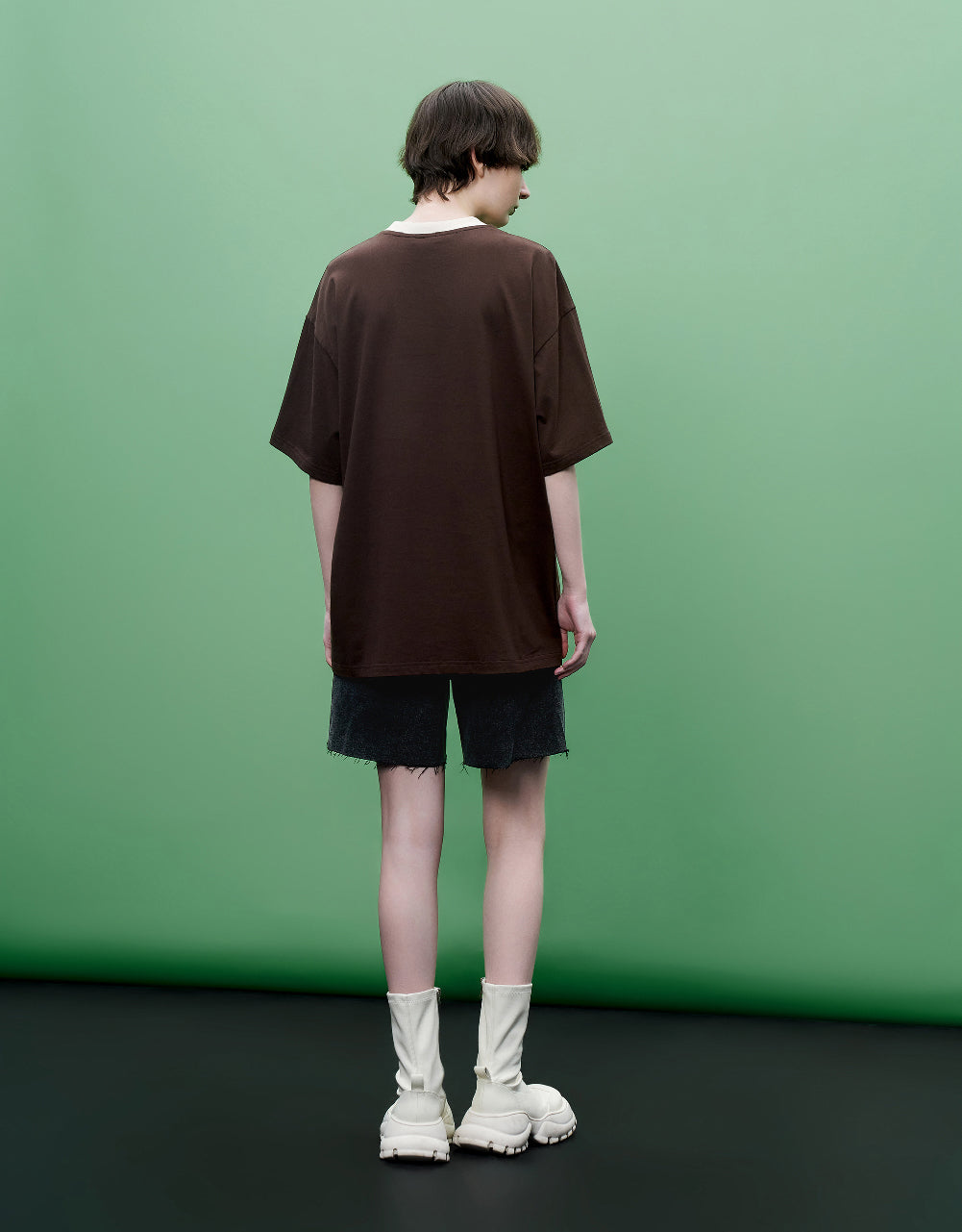 Cat Printed Crew Neck T-Shirt